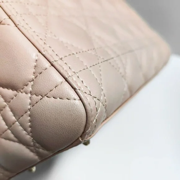 Dior Light Pink Cannage Leather Lady Dior Bag - Picture 5 of 11
